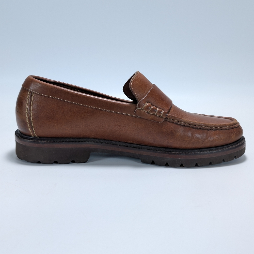 H.S. Trask & Co Brown Leather Slip On Loafers - Picture 5 of 11